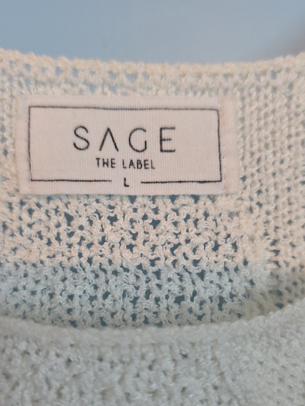 Sage Cream Cable-Knit Sleeveless Tank - Picture 2 of 6